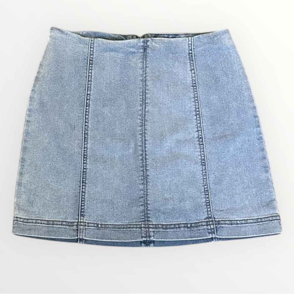 Wild Fable Light Blue Denim Mini Skirt